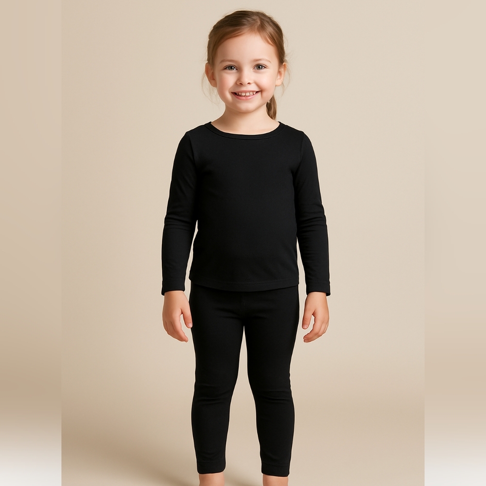 L) Cat & Jack Black Toddler Leggings - Size 4T
